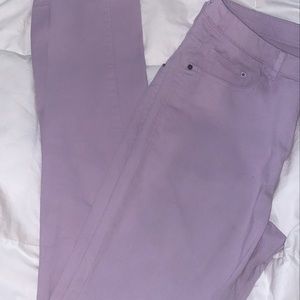 Purple jeans